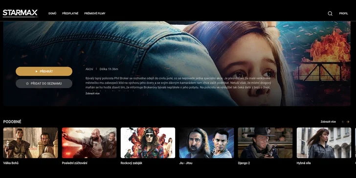  Na jednom místě najdete více než 1 100 filmů, které se každý měsíc obměňují a tituly se přidávají.