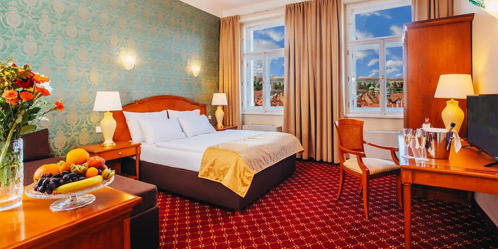 Pobyt v centru Prahy: elegantní 4* hotel se snídaní, 10 minut od Václavského náměstí