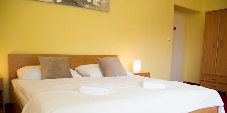 V pokoji je TV, varná konvice, lednice a připojení k Wi-Fi.