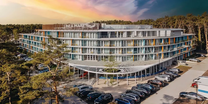 Luxusný hotel pri Baltskom mori: polpenzia, wellness, bazény, atrakcie pre deti a zábava nielen pre ne