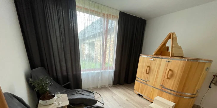 Pokoj s parní saunou budete mít jen sami pro sebe.