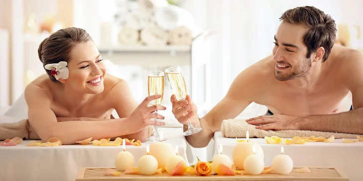 80minutový luxusní relax pro dva s thajskou masáží, oxygenoterapií i sektem
