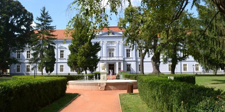 Grófsky pobyt v kaštieli pri Nitre: polpenzia, plavecký bazén a wellness