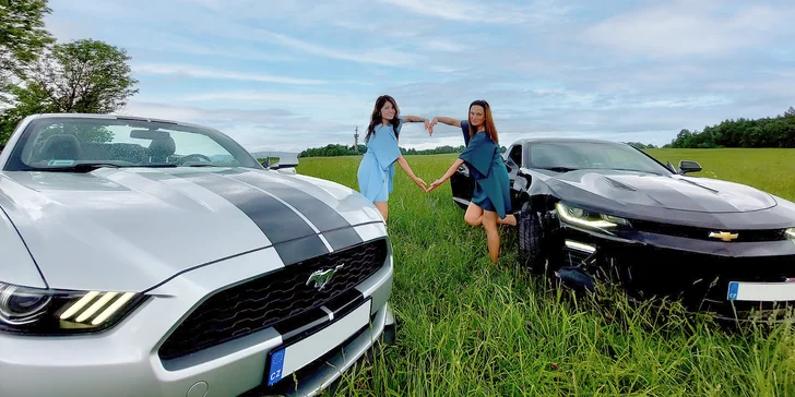 Půjčte si na celý den Mustang Cabriolet nebo Chevrolet Camaro a rozjeďte se v něm za lepšími zítřky. 