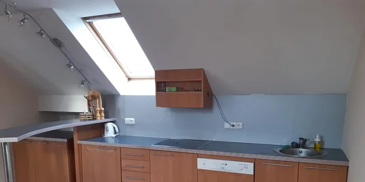 Využít můžete i společnou kuchyňku.