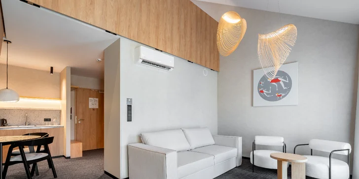 Na výber máte menší apartmán Suite alebo väčší rodinný mezonet.