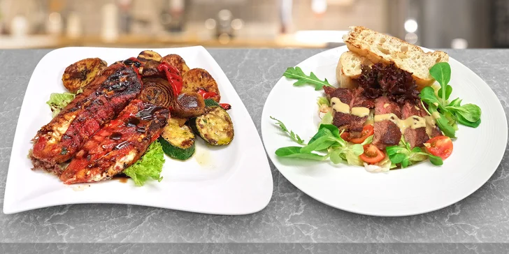 I romantika může být zdravá: salát dle výběru a víno pro 2 v balkánské restauraci
