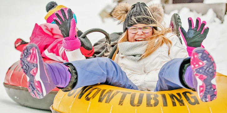 Snowtubing na Božím Daru: 3 jízdy na speciální duši a vlekem nahoru