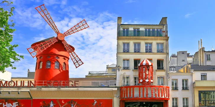 Nezapomenutelný obrázek vám poskytne i Moulin Rouge.