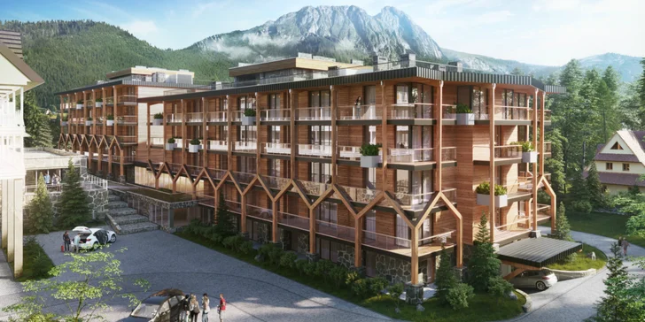 5* rezort v centre Zakopaného s wellness, raňajkami a výhľadom na hory