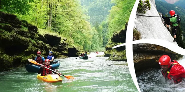 Adrenalinový zážitek v Rakousku - rafting-kanoe, ferraty a canyoning