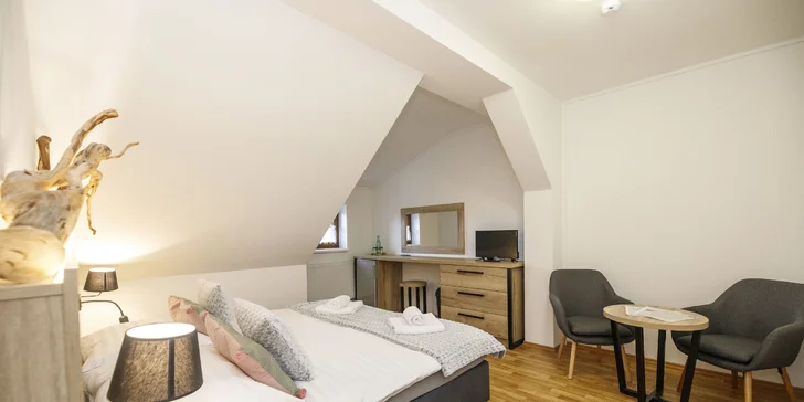 V nabídce je pokoj deLuxe –⁠⁠⁠⁠⁠⁠ klasický či bezbariérový. 