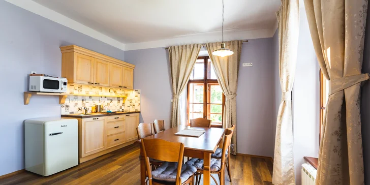 Apartmány sú krásne svetlé.