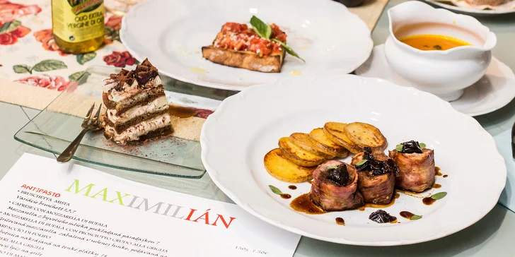 4-chodové degustačné menu pre 2 osoby