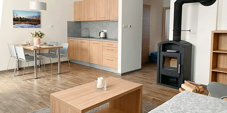 Přivítají vás tu apartmánové domy Credo. 