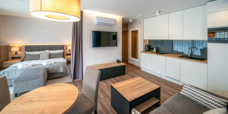 Pobyt v poľských Beskydách: apartmány blízko lanovky, raňajky aj vstup do wellness