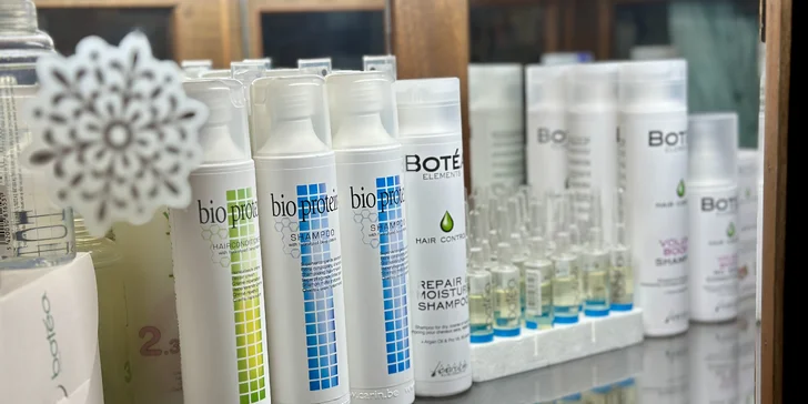 V kadeřnictví používají kosmetiku Carin Haircosmetics, Wella Professionals a L'Oréal. 