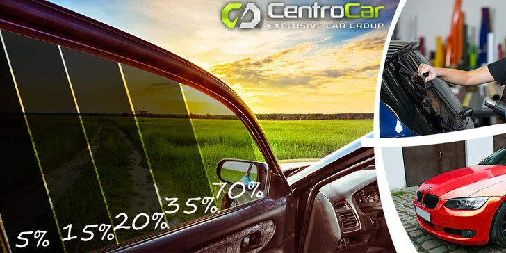 Tónování zadních autoskel vozu autofólií SunTek