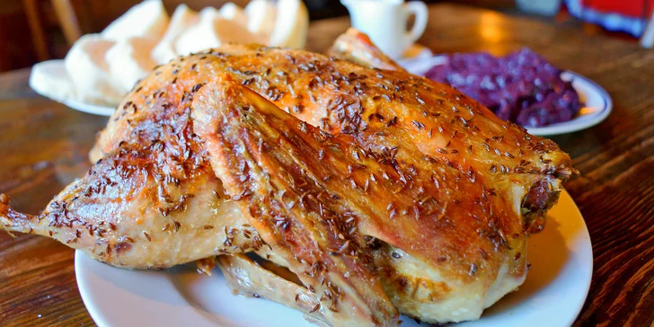Pečínky dostanete přes 2 kilogramy, nají se klidně i 6 stolovníků.