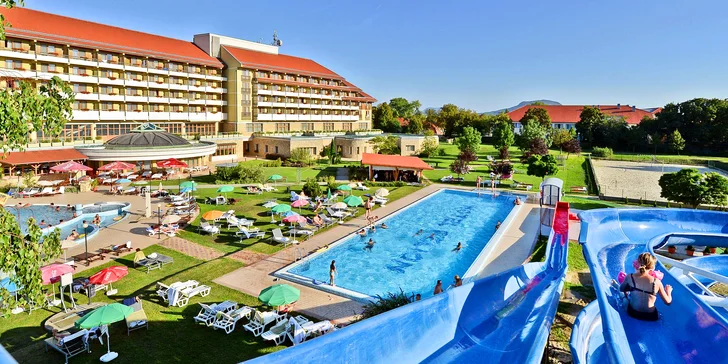 Léčebná jeskyně Tapolca: hotel s termálními bazény a polopenzí nedaleko Balatonu