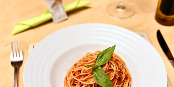 A jaké jsou v nabídce omáčky? Třeba al pomodoro, alla carbonara nebo alla bolognese. 