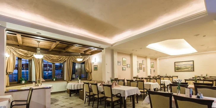 V restauraci si vychutnáte bufetovou polopenzi.