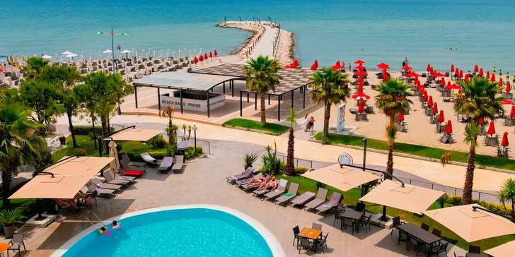 Letecky do Albánie: 4* hotel Supreme přímo u Jadranu, all inclusive, bazén