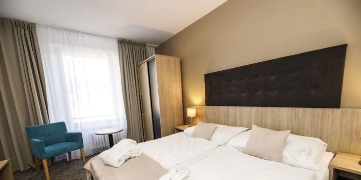Pokoje mají krásný výhled.