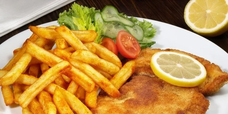 V ponuke máme aj varianty s obedom - poriadny schnitzel nikdy nie je zlý!