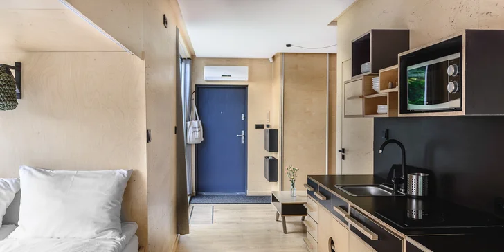 Apartmány jsou zařízeny moderně a stylově.