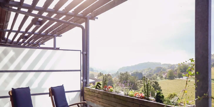 Všechny pokoje mají balkon či terasu s lehátky.