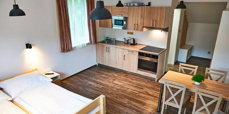 Komfortné zázemie vám ponúknu apartmány Stodola Na Bílé.