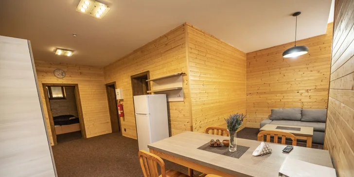 Na výber sú apartmány pre 4 až 7 osôb alebo až pre 11 osôb.