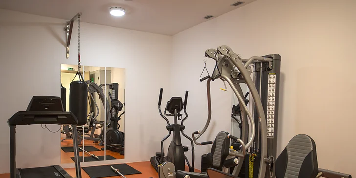Neomezeně lze využívat i hotelové fitness centrum.