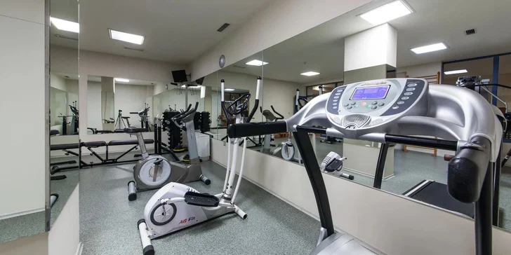 K dispozici je také fitness centrum. 
