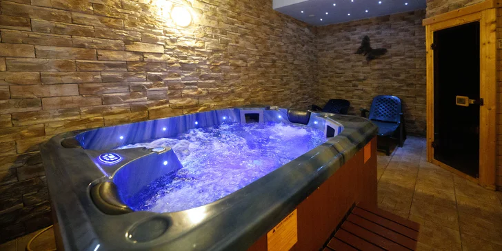Privátní vířivka je za příplatek, pro vás platí zvýhodněná cena 500 Kč. 