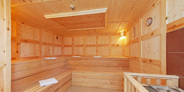 V rámci voucheru máte i neomezený vstup do wellness.