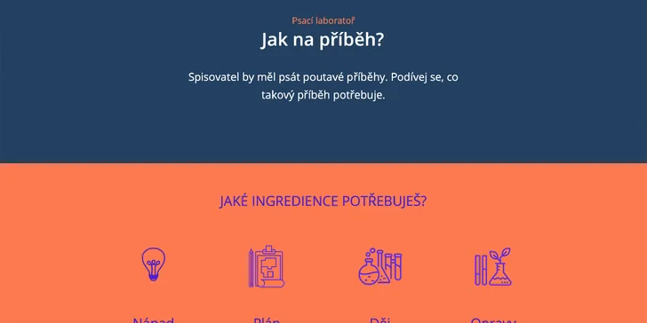 Každá lekce obsahuje úkol, na němž dítě bude pracovat.