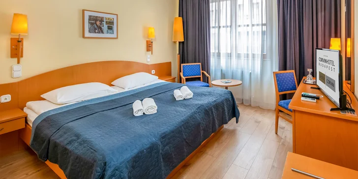 Blízko centra města stojí hotel Corvin, v jehož budově Sissi*** se ubytujete.