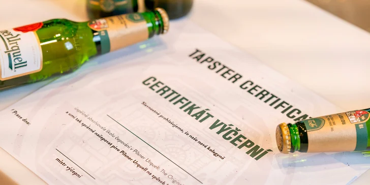 Odnesete si i certifikát a personalizovanou lahev. 