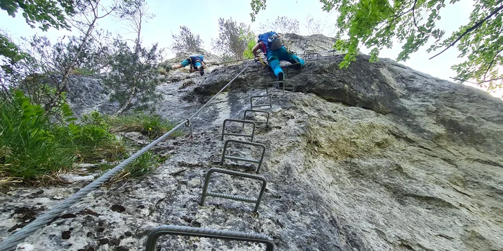 Via ferrata Dve veže neďaleko dediny Liptovské Revúce