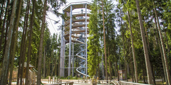 Romantikům i dětem se bude líbit na Stezce v korunách stromů.