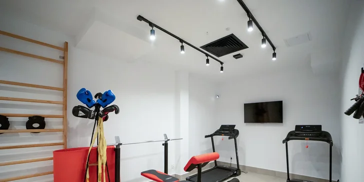 K dispozici máte také fitness zónu.