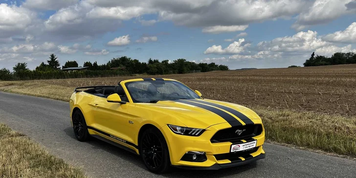 Léto může začít: Ford Mustang GT 5.0 V8 Cabrio 450 koní na 12 či 24 hodin