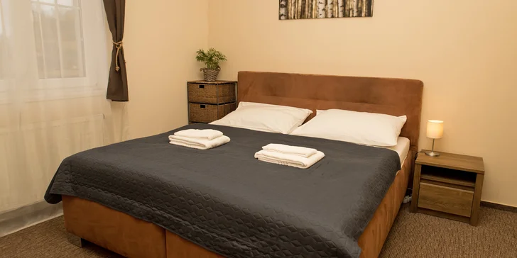 V hotelu Valnovka vám připraví dvoulůžkový pokoj. 