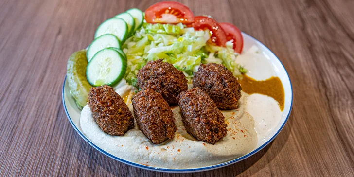 Hummus Falafel tanier 420 g (vegetarián alebo vegán)