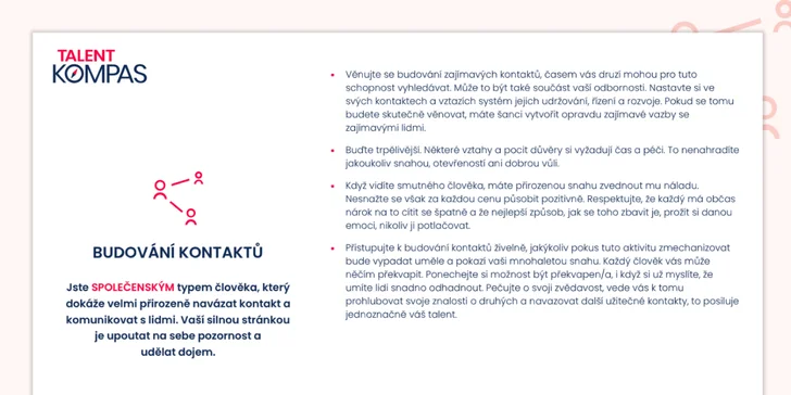 Dopřát si můžete rovnou i variantu s osobním výkladem testu.