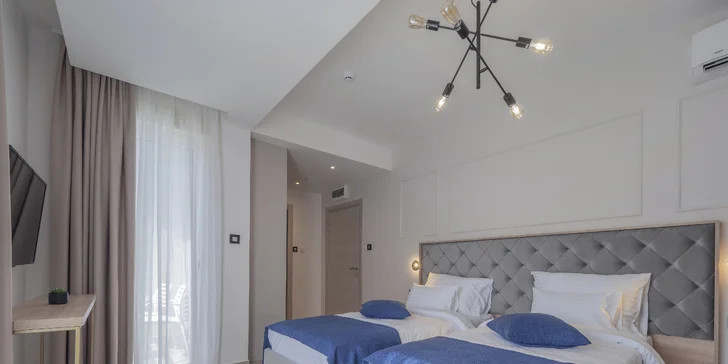 Připravený pro vás bude prostorný pokoj či apartmán.