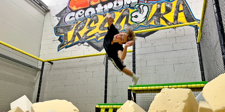 Jump centrum na Zbraslavi: časově neomezený vstup i pronájem na 1 hodinu pro max. 13 osob