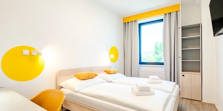 Na výber sú dvojlôžkové izby a apartmány (na fotke apartmán Family).